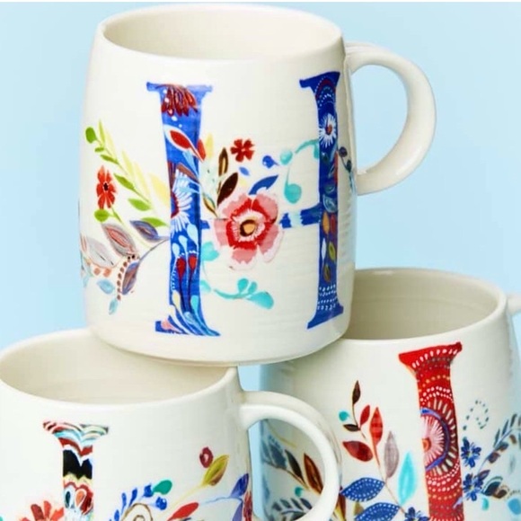 Anthropologie Other - Anthropologie Starla M. Halfmann Petal Pallet Mug